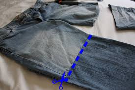 cut jeans